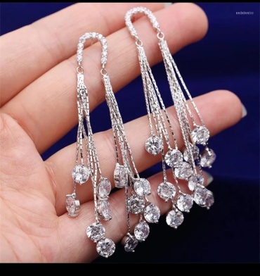 Серьги Fashion Jewellery бижутерный сплав, кристаллы Swarovski