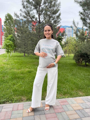 Футболка SuperMama серый
