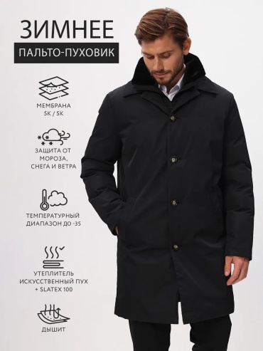 Пальто черный