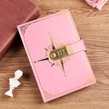 Ежедневник Calligrata Роза ветров, A5, 100 л, розовый
