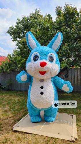 Карнавальный костюм Костюм Надувной костюм Кролик заяц Rosto для аниматора  синий