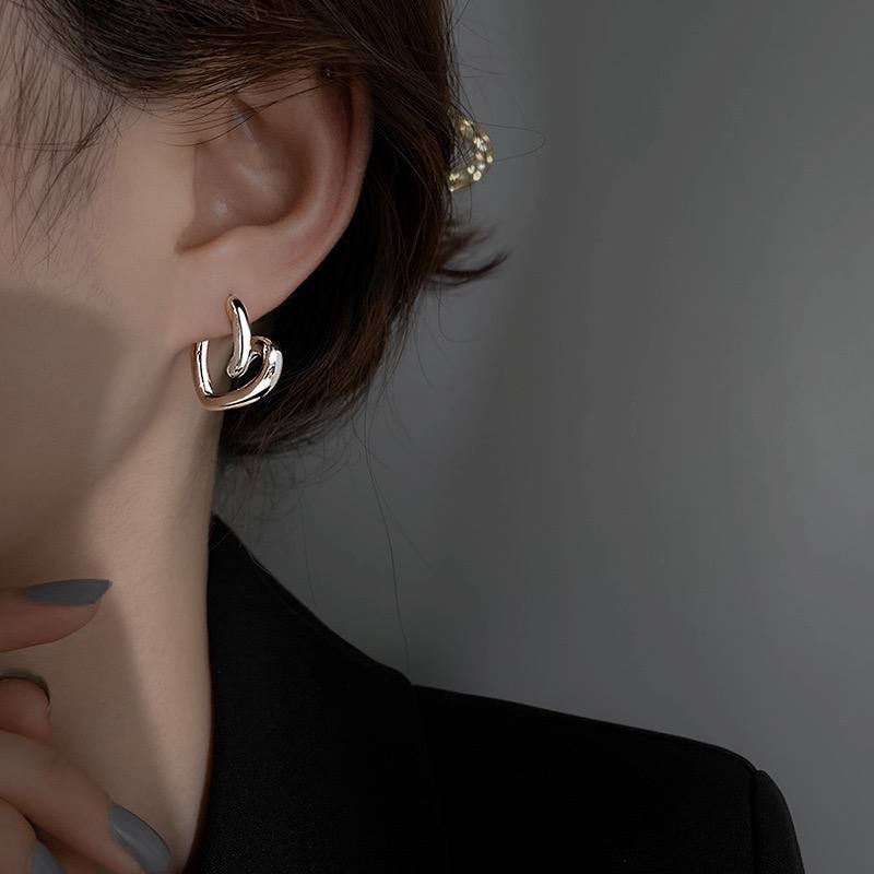 Серьги Billiza титан, без вставок