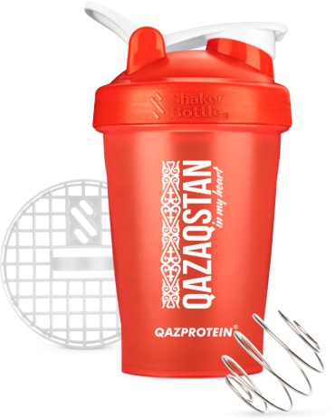 Шейкер Qazprotein 2000447792207 400 мл красный