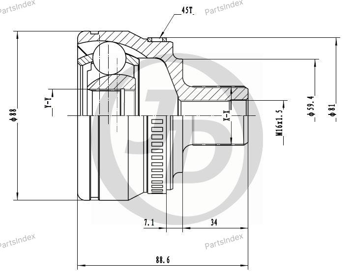 JD ШРУС JCT0093A