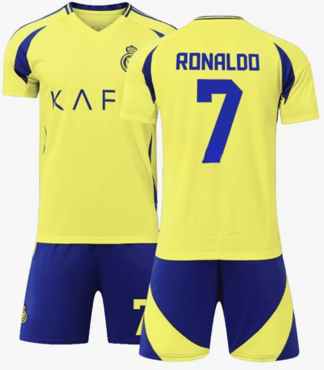 Комплект ФК Аль-Наср Ronaldo синий, желтый 128