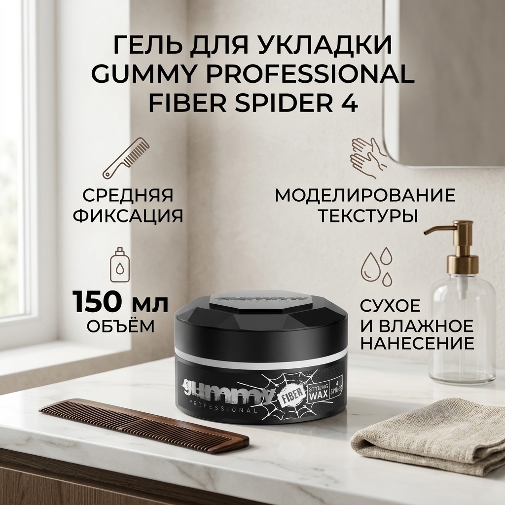 Gummy Professional Fiber гель средняя фиксация 150 мл