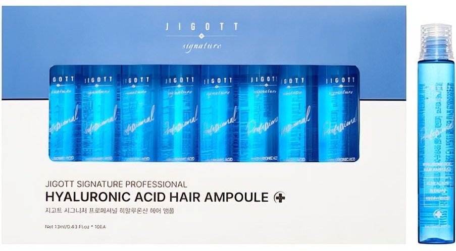 JIGOTT Professional Hyaluronic Hair Ampoule Филлеры для Волос с Гиалуроновой Кислотой 13ml*10шт филлер 130 мл