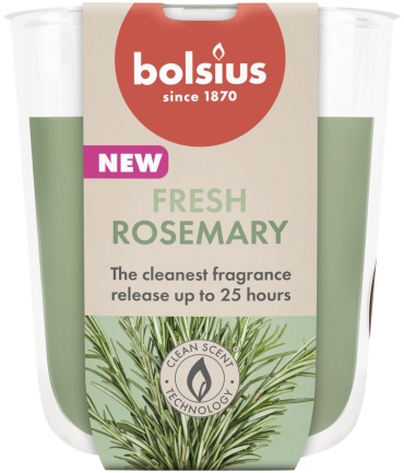 Ароматическая свеча Bolsius 101924930378 8 см, 1 шт зеленый