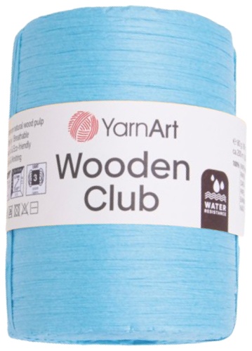 Моток YarnArt Wooden Club 1612 - Ярко голубой 200 м 80 г