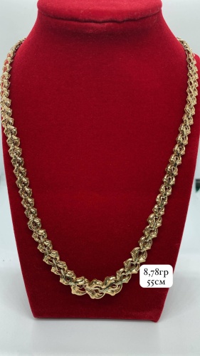 DARI GOLD 55566 длина 55 см, вес 8.78 г золото, плетение фантазийное