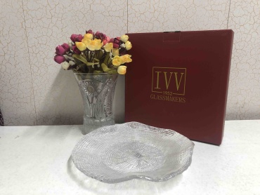 Тарелка IVV Diamanté 10.5 см, 1 шт, жаропрочное стекло
