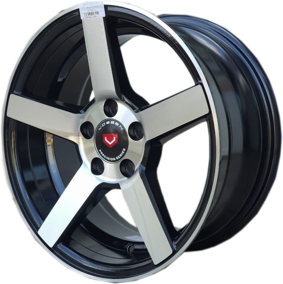 RNO Vossen 7x15/4x100 D67.1 ET30 4 диска черный, серебристый