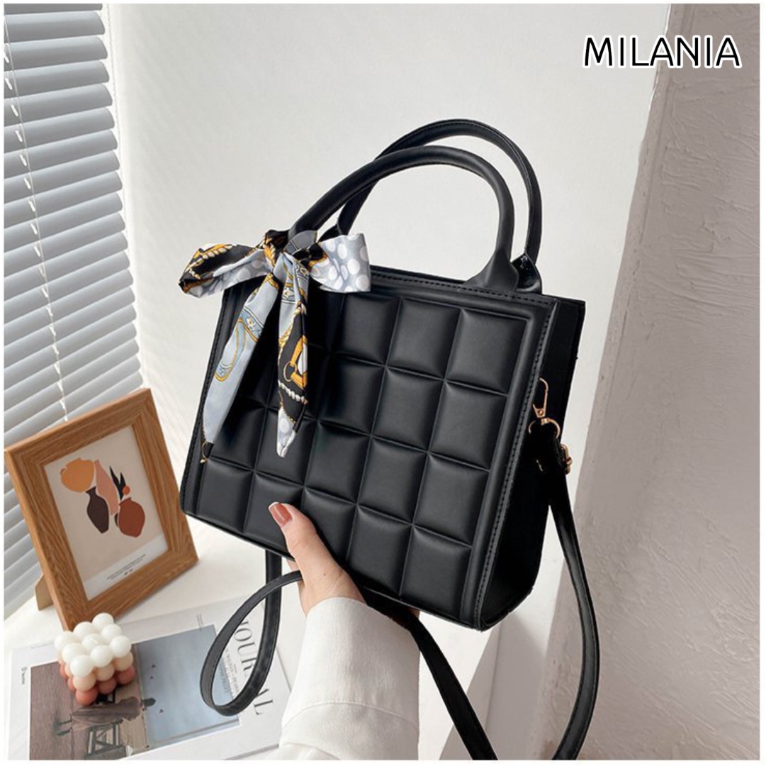 Мини-сумка Milania искусственная кожа черный