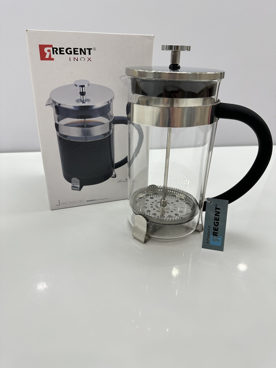 Френч-пресс REGENT В-360-1000 1000 мл, жаропрочное стекло