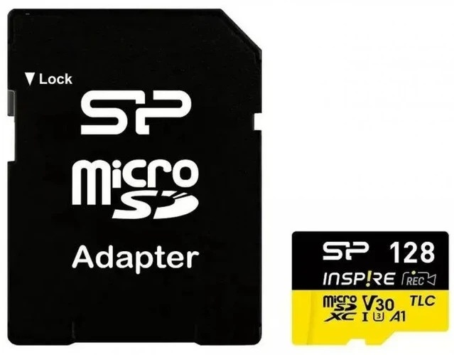 Карта памяти Silicon Power microSDXC Inspire, SP128GBSTXLV3V1NSP 128 Гб