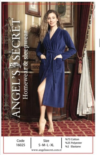 Хлопковый халат Angel Secret синий