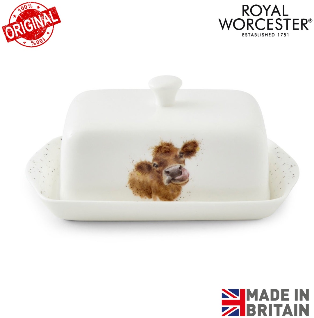 ROYAL WORCESTER масленка Wrendale Designs прямоугольная 1 шт, костяной фарфор