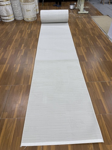 Ковровая дорожка короткий ворс, хлопок, шерсть, 80 см x 4 м
