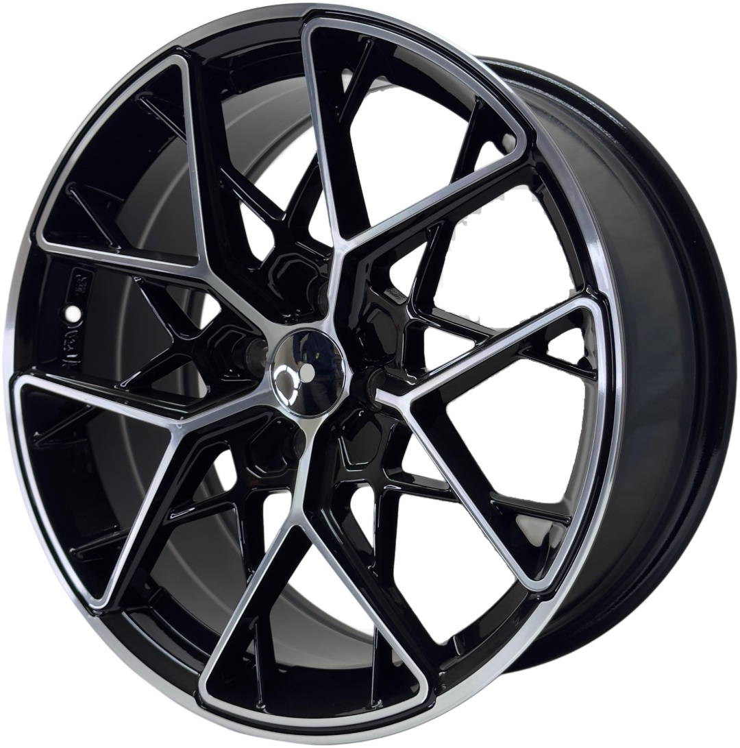 Yixing 034 7.5x17/4x100 D67.1 ET35 4 диска черный, хром