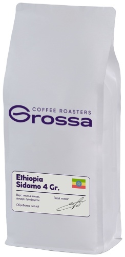 Кофе Grossa Ethiopia Sidamo 4 Gr зерновой 1000 г