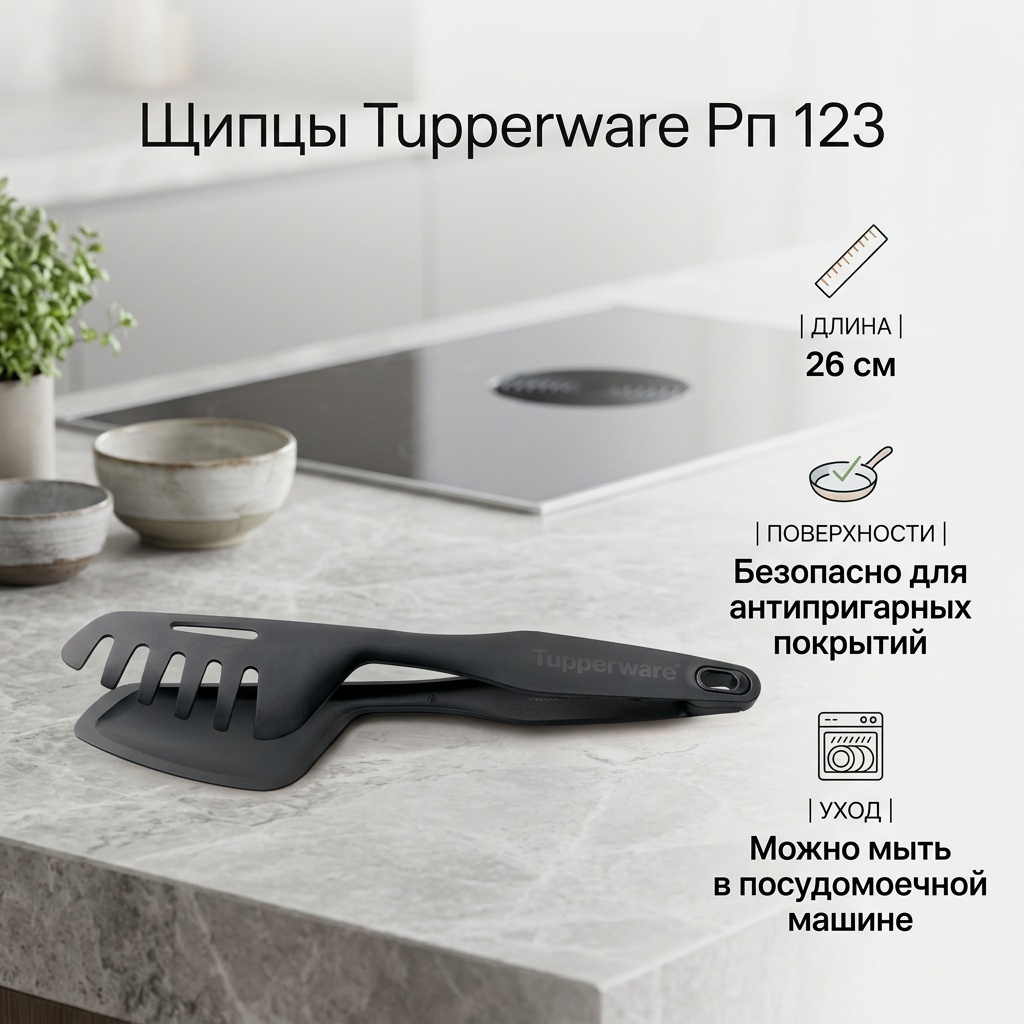Щипцы Tupperware пластик, 1 шт