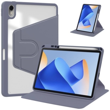 Чехол Nemo.kz для Samsung Galaxy Tab A9 Plus 11 дюйм прозрачный, фиолетовый