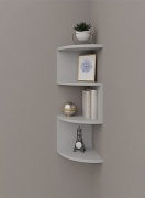 Полка Uglovaya 75, 24х24x72.4 см, светло серый