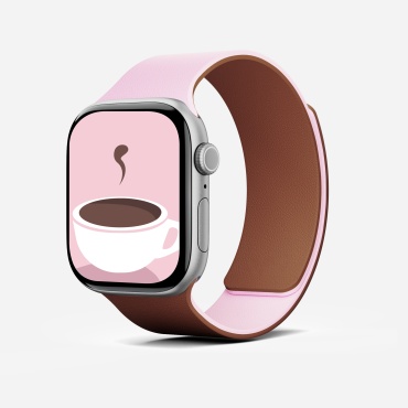 Ремешок MOFT для Apple Watch Series 11 розовый-коричневый