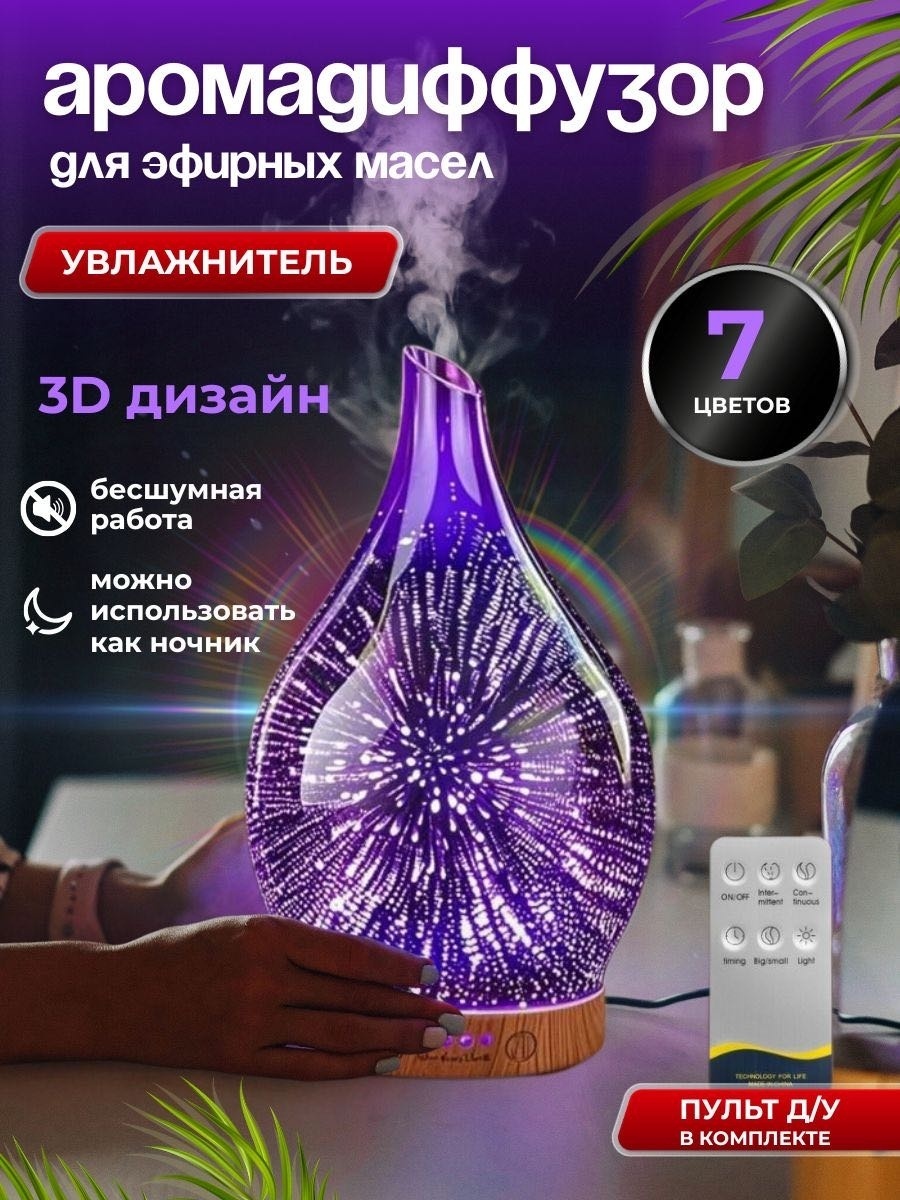 Аромалампа MIORI Диффузор мультиколор