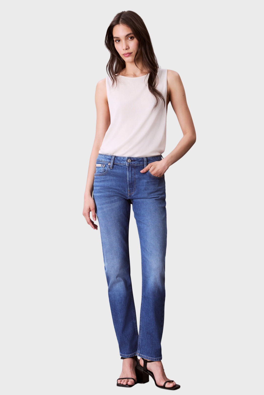 Джинсы узкие Calvin Klein Jeans синий