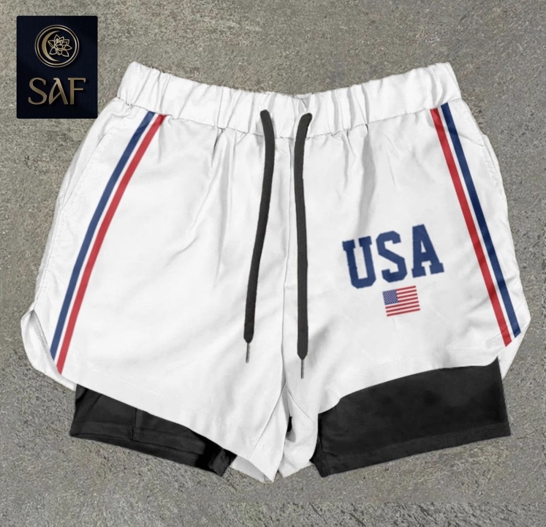 Спортивные шорты SAF черный, белый
