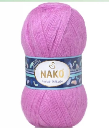 Моток NAKO Delicate 6113 - розовая сирень 500 м 100 г