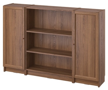 Стеллаж напольный IKEA BILLY / OXBERG 294.837.19, 160x30x106 см, коричневый