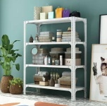 Стеллаж напольный 187704273, 100x30x198 см, белый