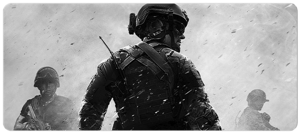 Коврик для мыши Two Hands Up Call of Duty 800x400x3 мм серый