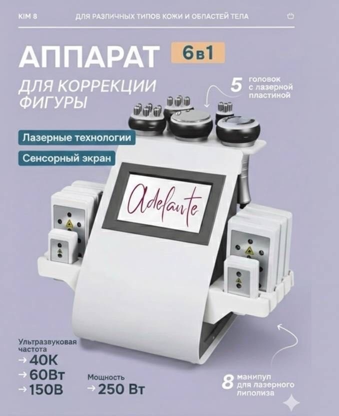 Аппарат Adelante Kim 8 6в1 Mini белый