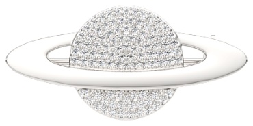 Брошь Lucente Silver ZO-0940020 вес 4.03 г серебро, фианит