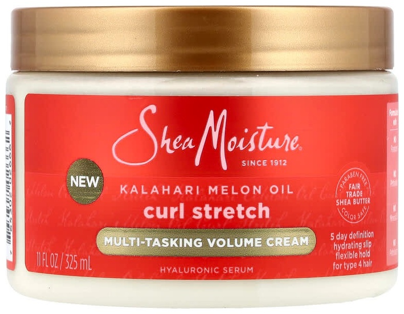 SheaMoisture Curl Stretch, многоцелевой крем для придания объема, для типа волос 4, масло дыни калахарской, 325 мл крем средняя фиксация 326 мл