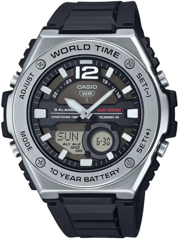 Кварцевые CASIO MWQ-100-1AVDF пластик, нержавеющая сталь