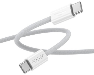 Кабель Jellico USB TypeC (M), 1 м, белый