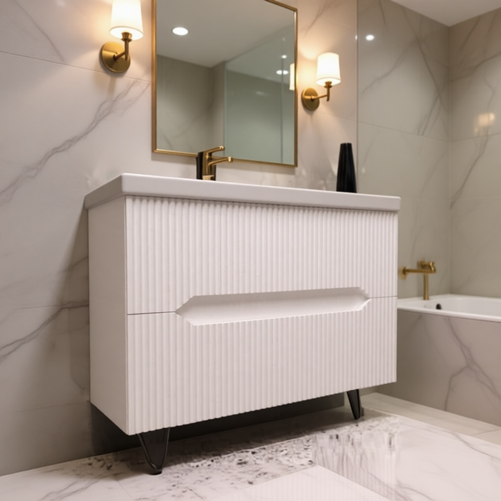 Тумба с раковиной 916182945, 70x85x45 см, белый