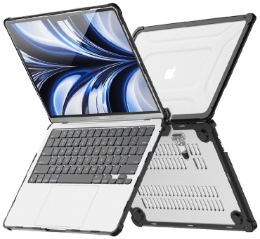 Чехол LEVELO LVLMPA153BK для MacBook Air до 13.6" черный