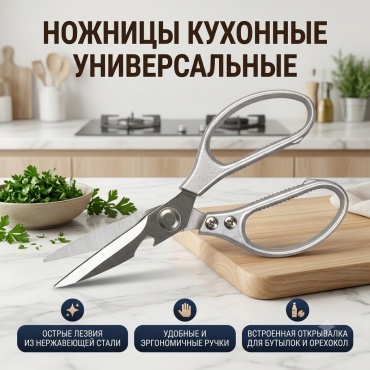 Кухонные ножницы 360112533, лезвие: нержавеющая сталь 1 шт