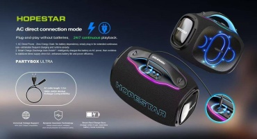 Портативная колонка Hopestar PARTYBOX ULTRA черный