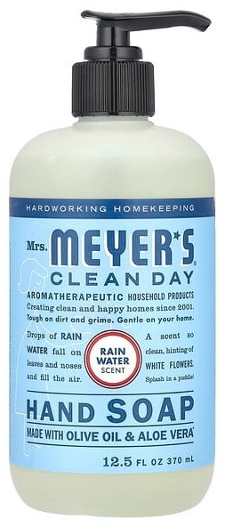 Жидкое мыло туалетное Mrs. Meyers Clean Day Мыло для рук, дождевая вода 473 мл