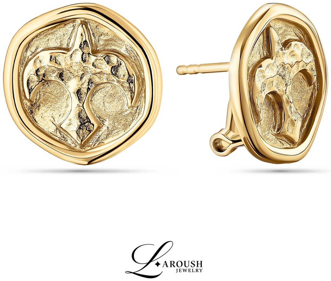 Клипсы Laroush Jewelry SRN-EP-00006-07 вес 5.65 г серебро, без вставок