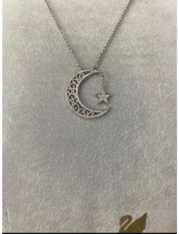 Подвеска FATI&co 411907856 вес 3 г серебро, фианит