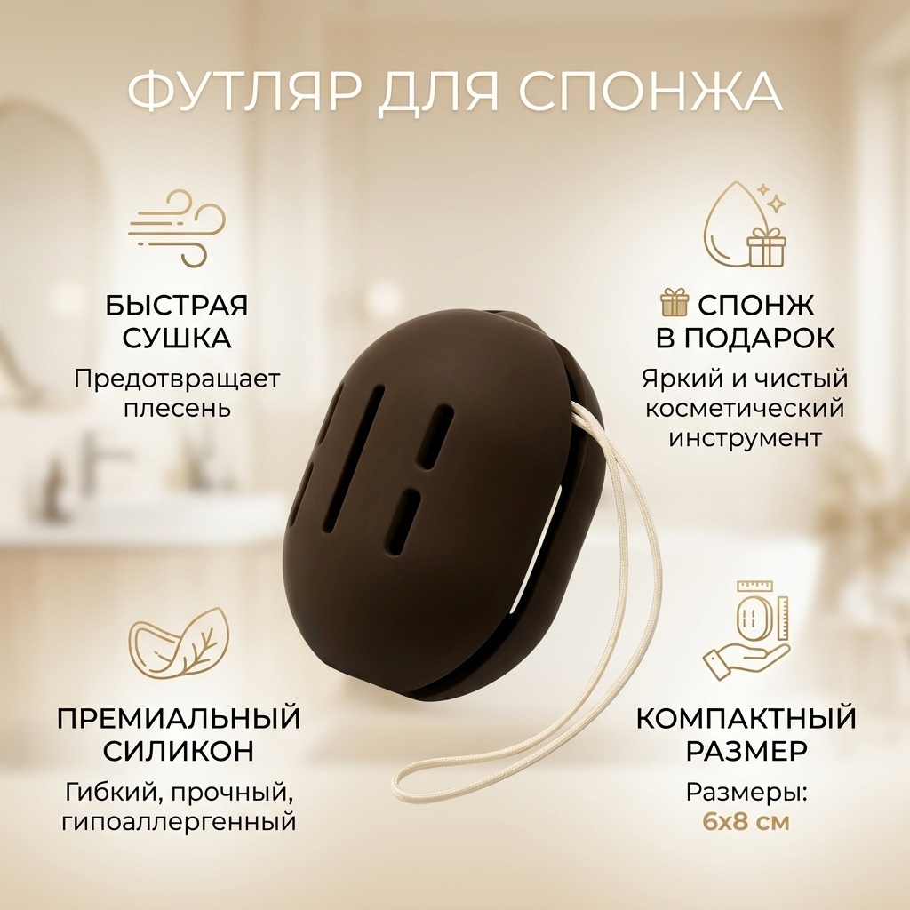 Футляр для спонжа силикон