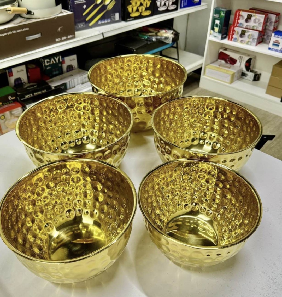 Набор мисок 24х30 см, нержавеющая сталь, 5 шт
