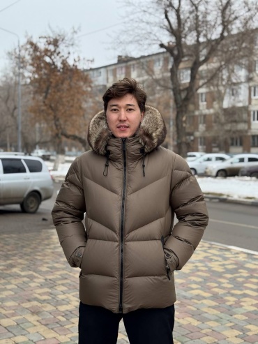 Пуховик AYAZBRAND коричневый